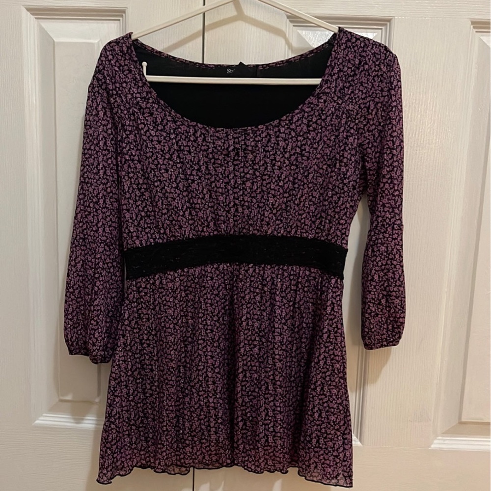 Floral babydoll top
